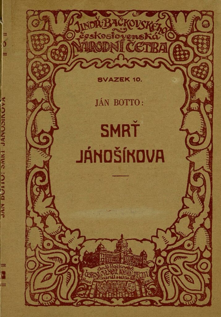 foto obálky Smrť Jánošiková