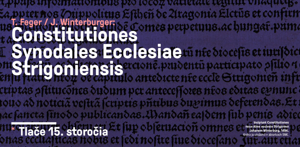 T. Feger / J. Winterburger: Constitutiones Synodales Ecclesiae Strigoniensis