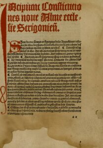 obrázok knihy Incipiunt Constitutiones noue Alme ecclesie Strigonien